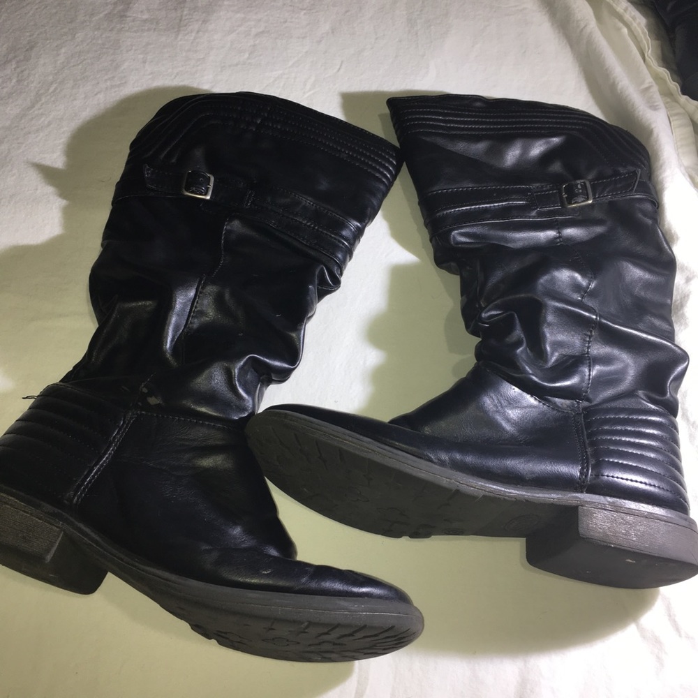 Stevies brand high calf zip up boots